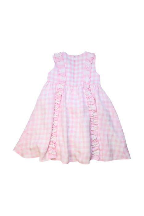 A Pink Sleeveless Dresses from Nicholas & Bears in size 3T for girl. (Back View)