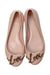 A Peach Flats from Mini Melissa in size 7Y for girl. (Back View)