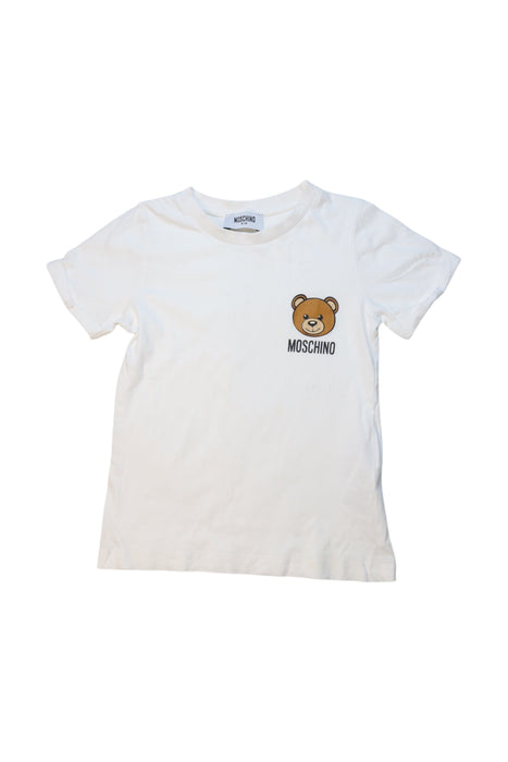 A White Short Sleeve T Shirts from Moschino in size 6T for neutral. (Front View)