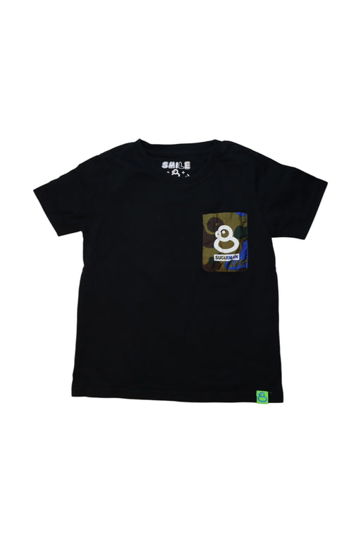 A Black Short Sleeve T Shirts from Sugarman in size 5T for boy. (Front View)