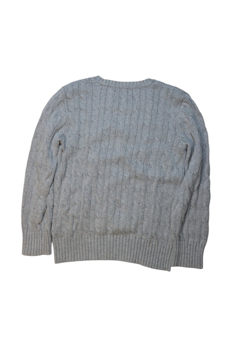 A Grey Knit Sweaters from Polo Ralph Lauren in size 7Y for boy. (Back View)