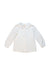 A White Long Sleeve Shirts from Momonittu in size 4T for girl. (Front View)