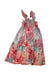 A Multicolour Sleeveless Dresses from Nanos in size 4T for girl. (Back View)