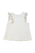 A White Sleeveless Tops from Nanos in size 5T for girl. (Back View)