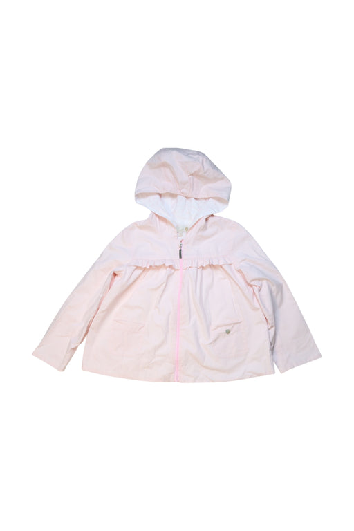 A Pink Rain Jackets from Purete du... Bebe in size 4T for girl. (Front View)