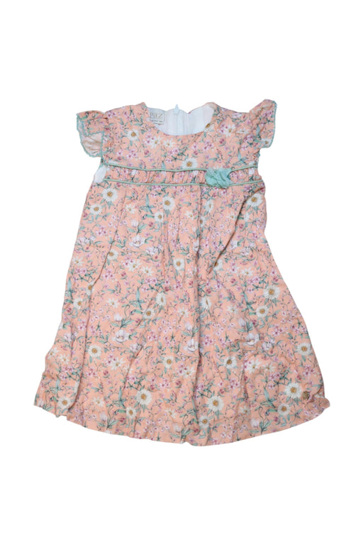 A Pink Short Sleeve Dresses from Paz Rodriguez in size 4T for girl. (Front View)