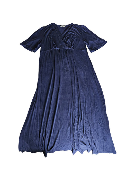 A Blue Short Sleeve Dresses from Konny in size M for maternity. (Front View)