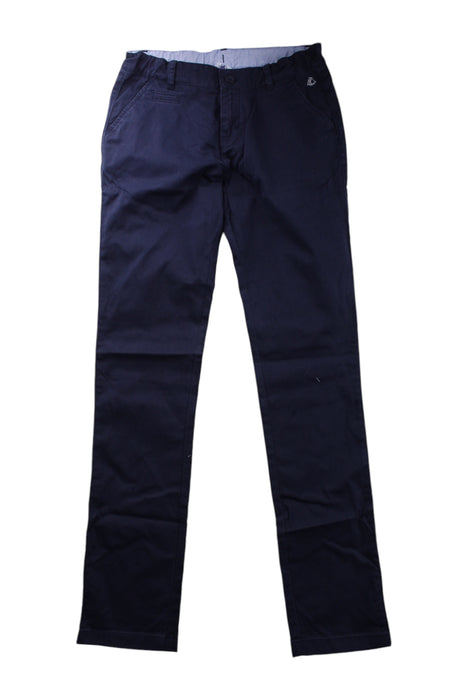 A Navy Casual Pants from Petit Bateau in size 12Y for boy. (Front View)