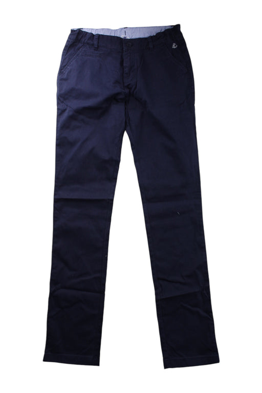 A Navy Casual Pants from Petit Bateau in size 12Y for boy. (Front View)