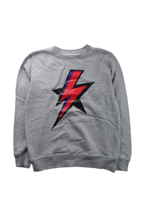 A Grey Crewneck Sweatshirts from Neil Barrett Kids in size 12Y for boy. (Front View)