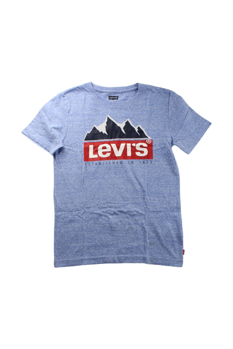 A Blue Short Sleeve T Shirts from Levi's in size 12Y for neutral. (Front View)