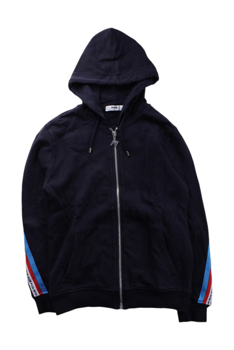 A Black Hooded Sweatshirts from MSGM in size 10Y for neutral. (Front View)