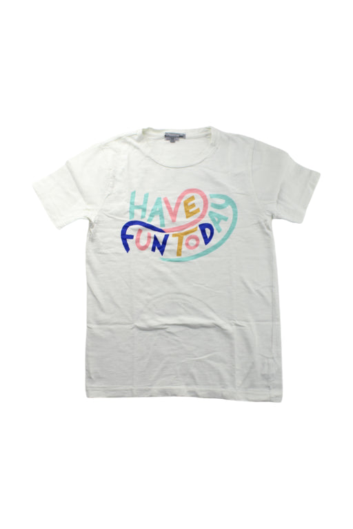 A White Short Sleeve T Shirts from Bonpoint in size 12Y for neutral. (Front View)