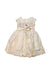 A Ivory Short Sleeve Dresses from Bonpoint in size 3T for girl. (Back View)