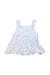 A Blue-White Sleeveless Tops from Wedoble in size 4T for girl. (Front View)