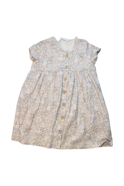 A Ivory Short Sleeve Dresses from Jamie Kay in size 4T for girl. (Front View)