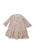 A Peach Long Sleeve Dresses from Quincy Mae in size 3T for girl. (Front View)