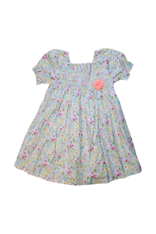 A Multicolour Short Sleeve Dresses from Paz Rodriguez in size 4T for girl. (Front View)