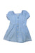 A Blue Short Sleeve Dresses from Crewcuts in size 4T for girl. (Front View)