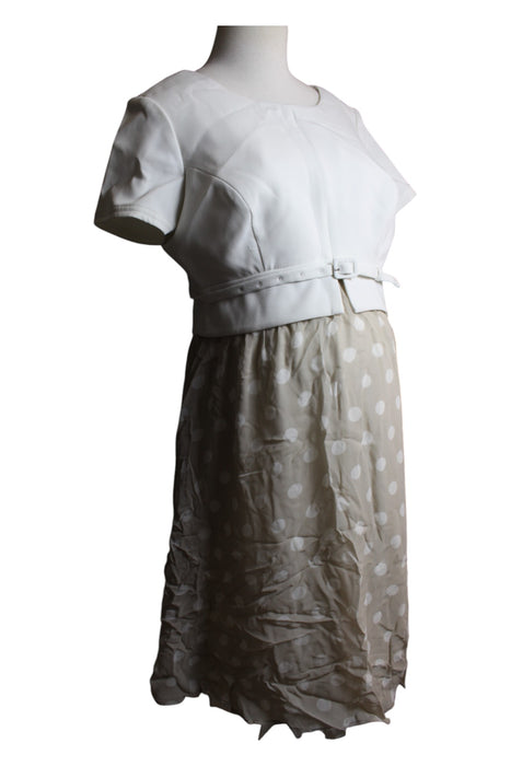 A White Short Sleeve Dresses from Seraphine in size Maternity-M for maternity. (Front View)