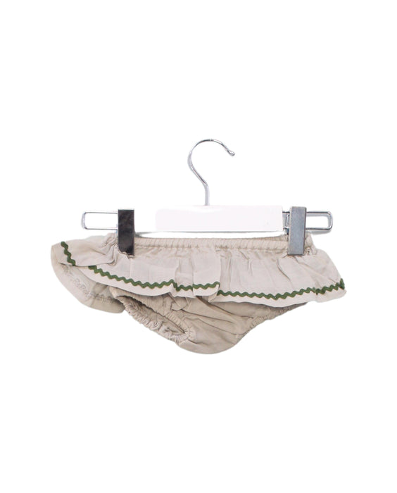 A Grey Bloomers from Les Enfantines in size 0-3M for girl. (Back View)