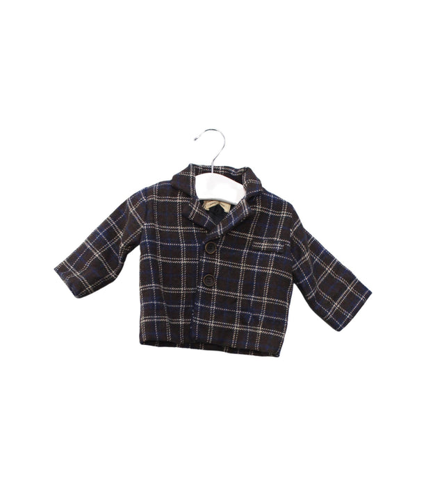 A Brown Blazers from Siseo Olive in size 0-3M for boy. (Front View)