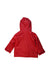 A Red Rain Jackets from Jojo Maman Bébé in size 5T for girl. (Back View)