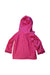 A Pink Rain Jackets from Jojo Maman Bébé in size 5T for girl. (Back View)