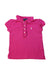 A Pink Short Sleeve Polos from Polo Ralph Lauren in size 3T for girl. (Front View)