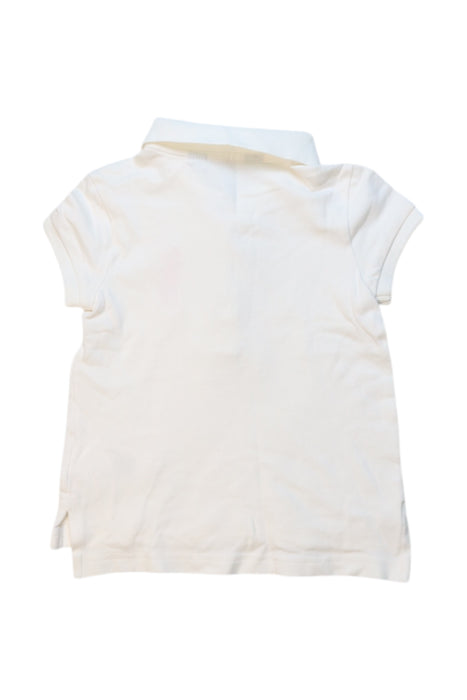 A White Short Sleeve Polos from Polo Ralph Lauren in size 3T for girl. (Back View)