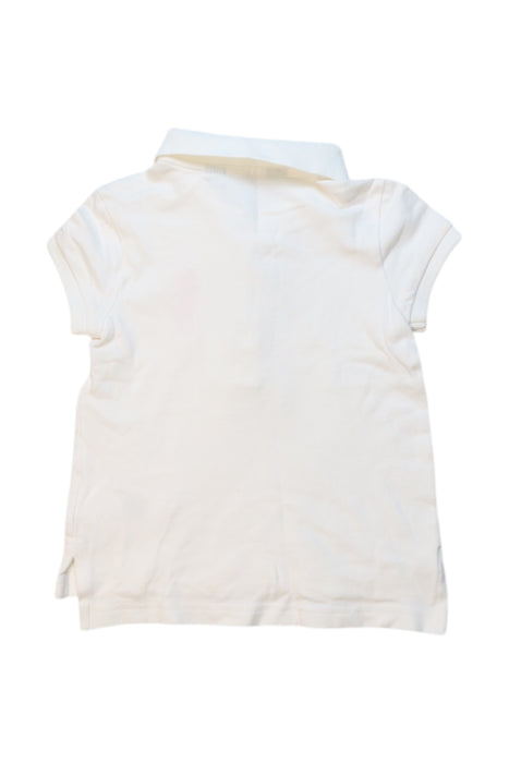 A White Short Sleeve Polos from Polo Ralph Lauren in size 3T for girl. (Back View)