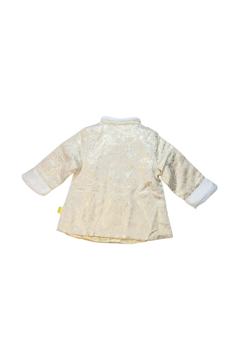 A Ivory Puffer/Quilted Coats & Outerwear from Mides in size 6-12M for girl. (Back View)