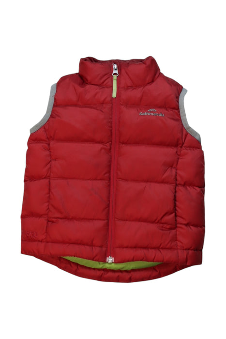 A Red Puffer/Quilted Coats & Outerwear from Kathmandu in size 5T for boy. (Front View)