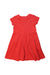 A Red Short Sleeve Dresses from Jacadi in size 4T for girl. (Back View)
