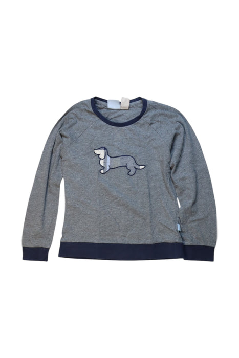 A Grey Long Sleeve Tops from Peter Alexander in size 6T for boy. (Front View)