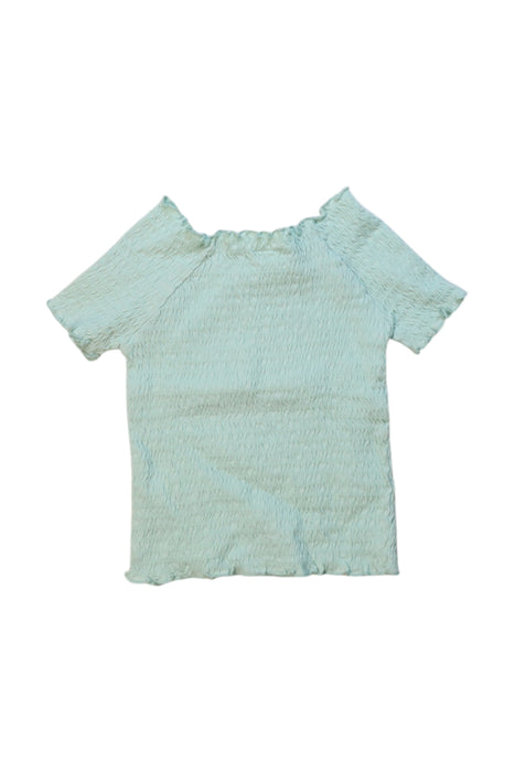 A Green Short Sleeve Tops from Seed in size 3T for girl. (Back View)