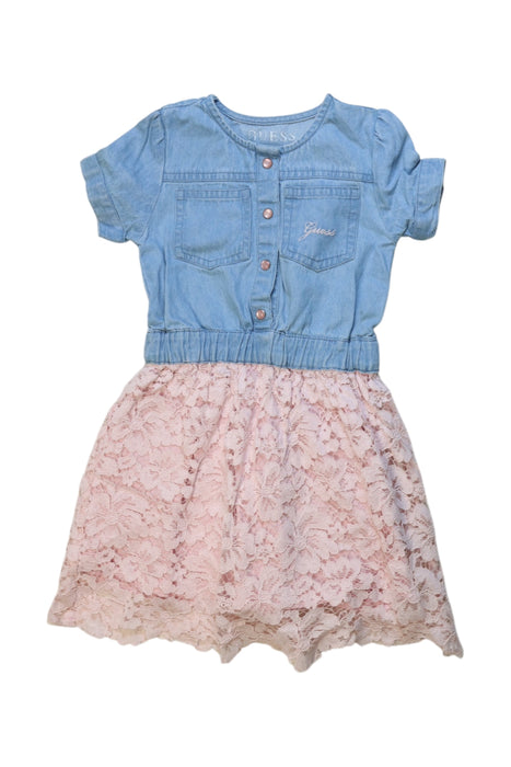 A Blue Dress Sets from Guess in size 2T for girl. (Front View)