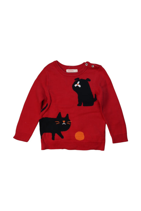 A Red Knit Sweaters from Momonittu in size 2T for boy. (Front View)