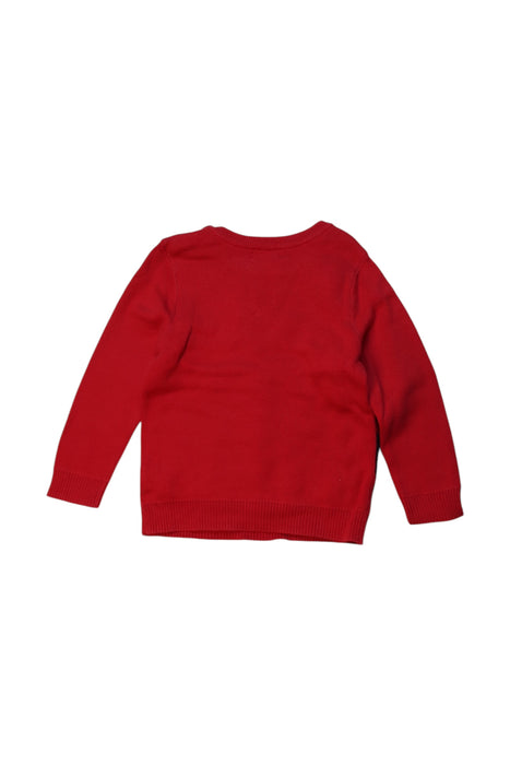 A Red Knit Sweaters from Momonittu in size 2T for boy. (Back View)