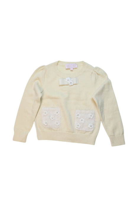 A Ivory Long Sleeve Tops from Nicholas & Bears in size 3T for girl. (Front View)