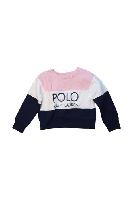 A Multicolour Crewneck Sweatshirts from Polo Ralph Lauren in size 2T for girl. (Front View)