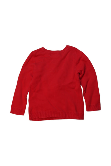 A Red Knit Sweaters from Momonittu in size 2T for girl. (Back View)