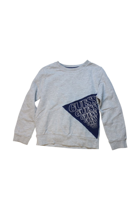 A Grey Crewneck Sweatshirts from Guess in size 6T for boy. (Front View)