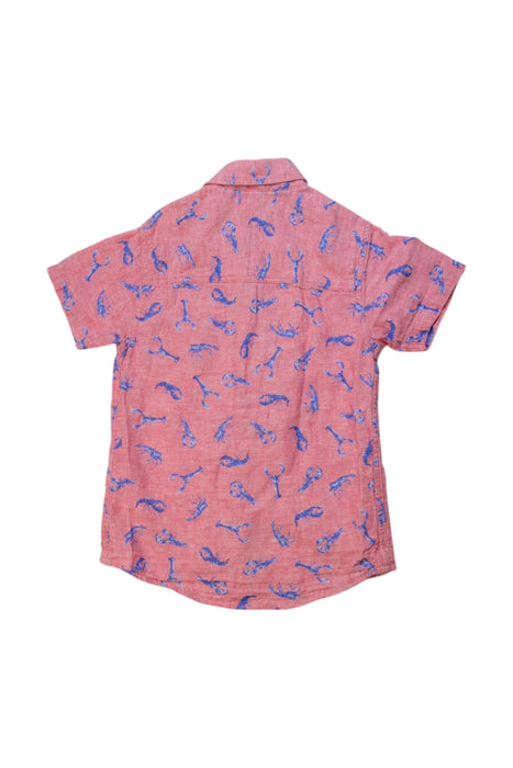 A Pink Short Sleeve Shirts from Joules in size 6T for boy. (Back View)