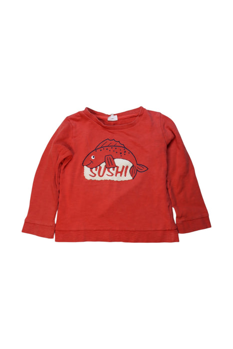 A Red Long Sleeve T Shirts from Seed in size 8Y for boy. (Front View)