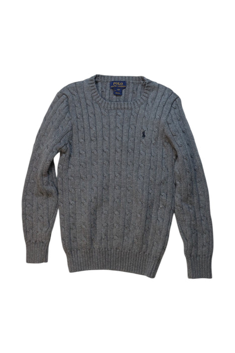 A Grey Knit Sweaters from Polo Ralph Lauren in size 6T for boy. (Front View)