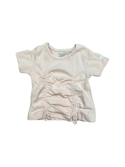 A Pink Short Sleeve T Shirts from Petit Main in size 3T for girl. (Front View)