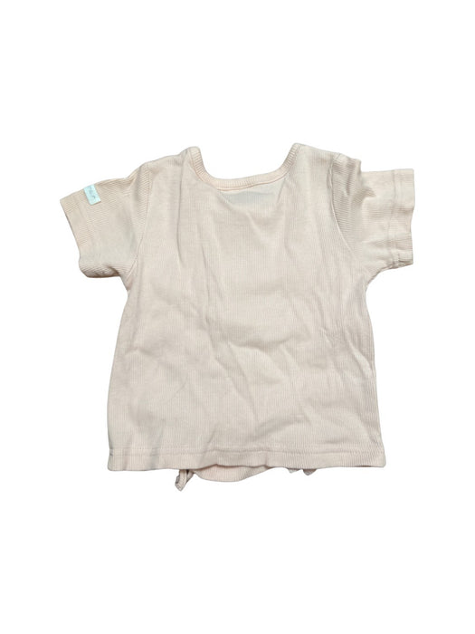 A Pink Short Sleeve T Shirts from Petit Main in size 3T for girl. (Back View)