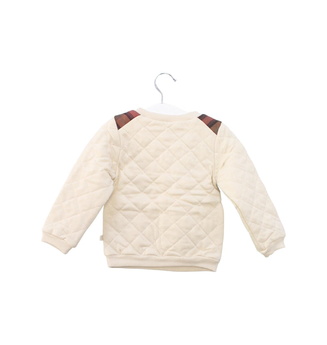 A Ivory Crewneck Sweatshirts from Les Enfantines in size 12-18M for boy. (Back View)
