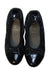 A Black Flats from Geox in size 12Y for girl. (Back View)